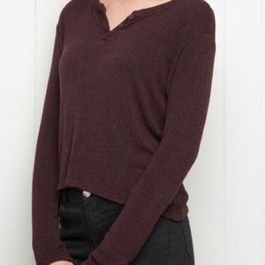 brandy melville callan henley top